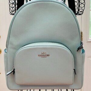 Coach Teal Large Court backpack